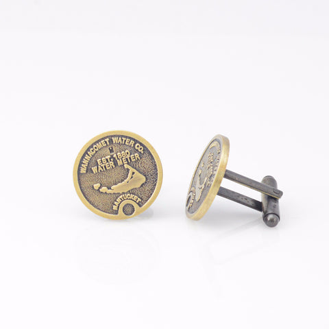 Brass Signature Nantucket Cufflinks