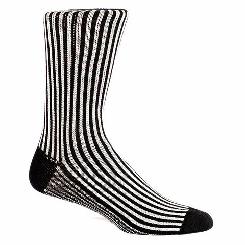 Fancy Vertical Stripe Sock